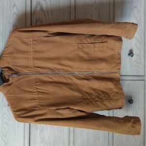 Zara Man Brown Suede bomber jacket